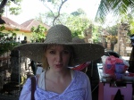 Colette's fabulous new hat from Sanur...